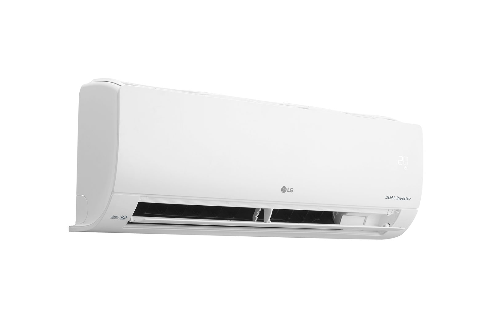 LG Aire Acondicionado LG DUALCOOL Inverter, 1 Tonelada, 12,000 BTU/h, Solo Frío, 220V, Compresor Dual Inverter con 10 años de garantía, Micro Filtro, Recubrimiento Gold Fin™ en la condensadora., VX122C8