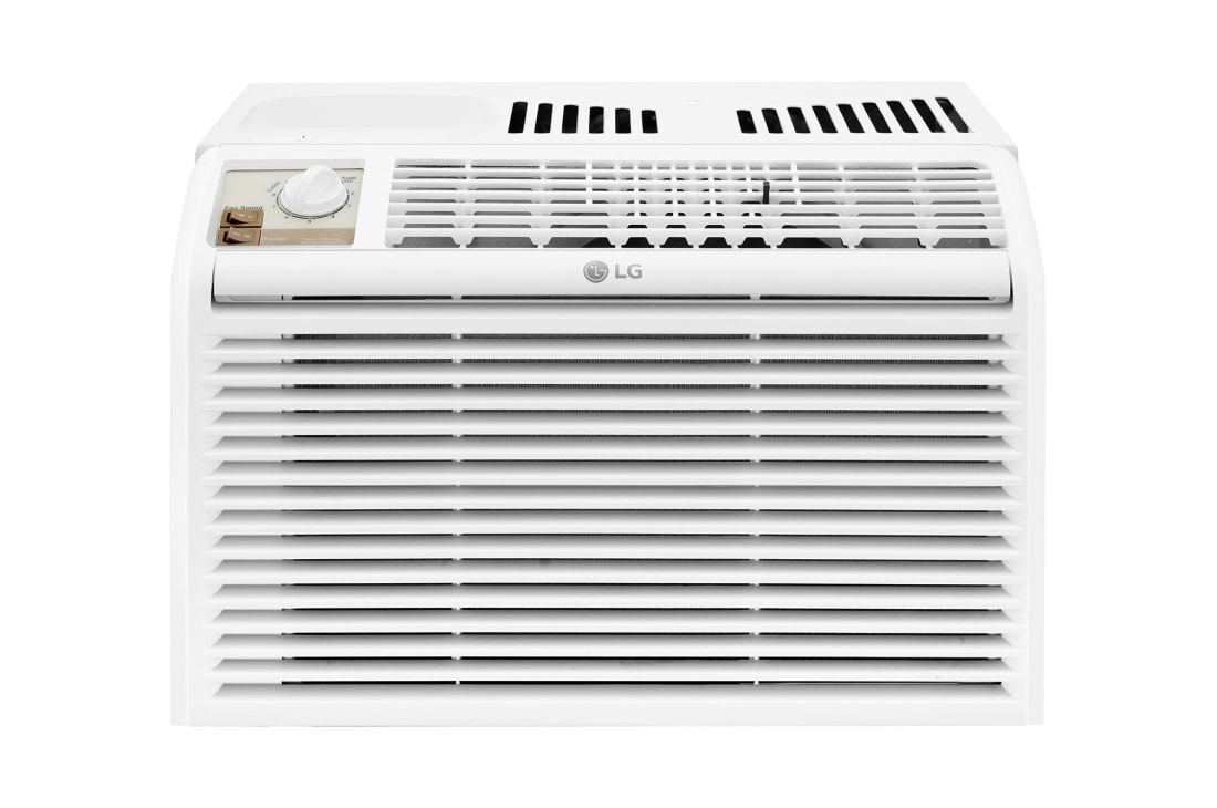 LG Aire Acondicionado LG Tipo Ventana, 0.50 Tonelada,  5,000 BTU/h, Solo Frío, 115V, Sistema de Flujo de Aire en 2 vías, Reinicio Automático, Bajo nivel de ruido, W051CS