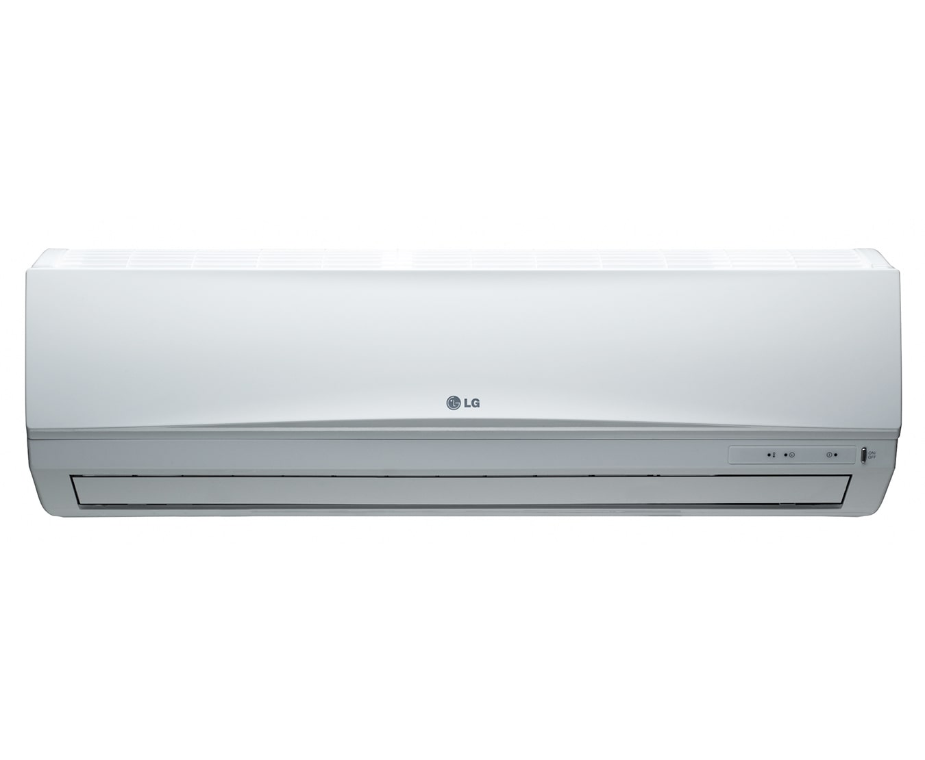 Vista frontal de Aire Acondicionado LG Tipo Mini Split, Enfriamiento 22,000 BTU/h, y Calefacción 22,500 BTU/h, Filtro MULTI Protección, Funcionamiento Silencioso, Garantía de 5 años en el compresor. SP242HN