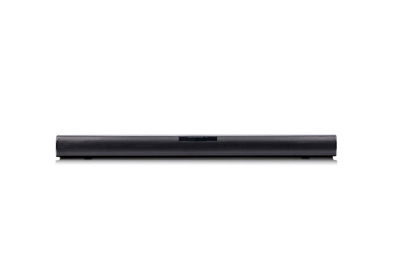 Front view of soundbar