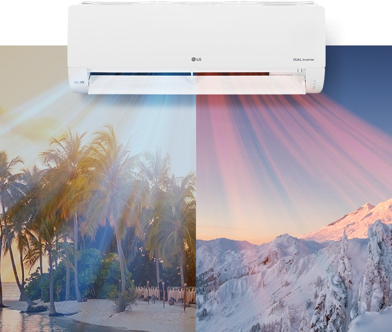 El aire acondicionado de LG proporciona potente enfriado y calefacción del ambiente.