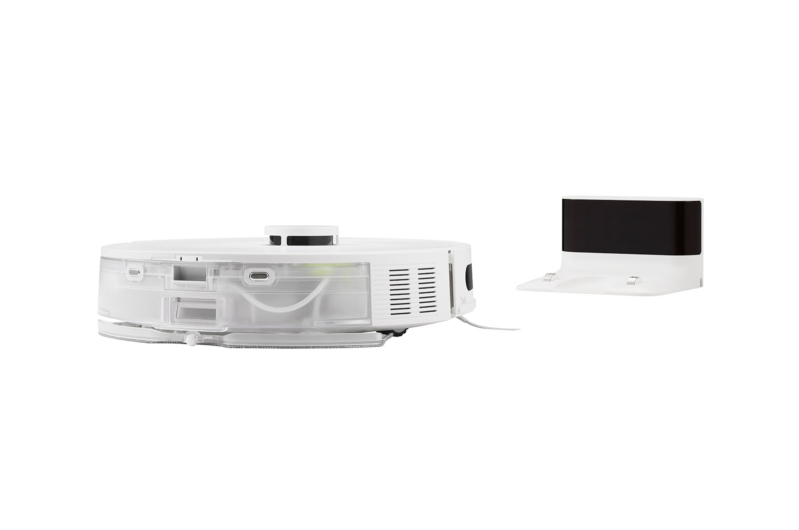 LG Aspiradora Robot Inalámbrica LG CordZero™ con Motor Smart Inverter y ThinQ conexión Wi-Fi –  color blanco, R5-PLUS