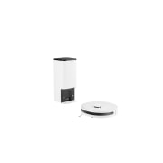 LG Aspiradora Robot Inalámbrica LG CordZero™  con estación de carga y limpieza automática con ThinQ conexión Wi-Fi - color blanco, R5-ULTIMATE