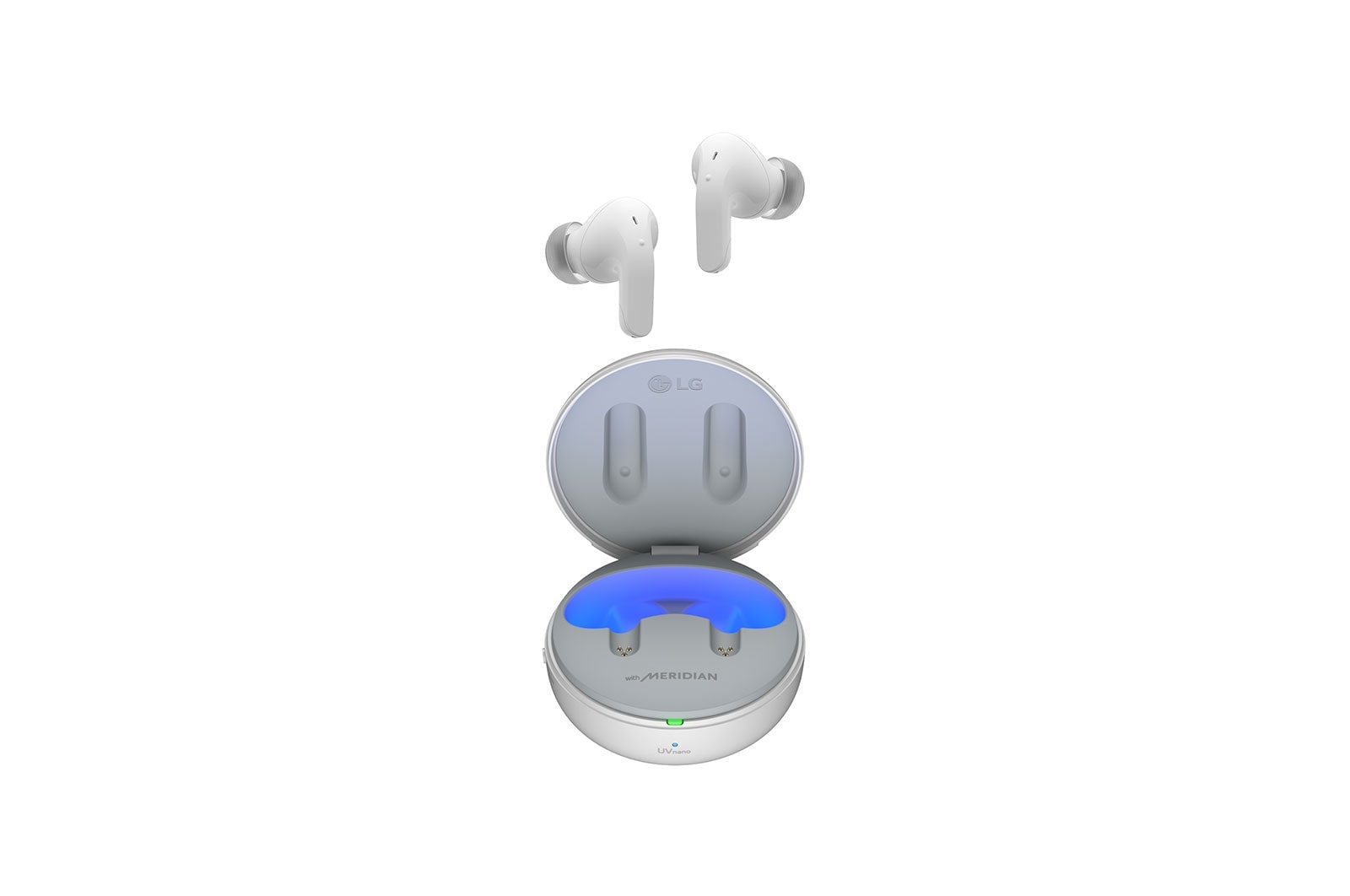 LG TONE Free audífonos inalámbricos T90 | Dolby Atmos con Dolby Head Tracking | ANC | Inalámbricos Bluetooth | Earbuds Blanco, TONE-T90Q