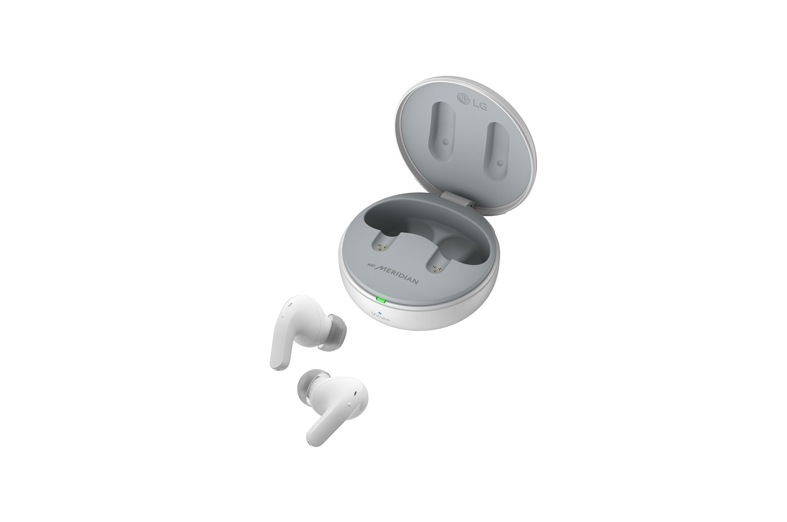 LG TONE Free audífonos inalámbricos T90 | Dolby Atmos con Dolby Head Tracking | ANC | Inalámbricos Bluetooth | Earbuds Blanco, TONE-T90Q