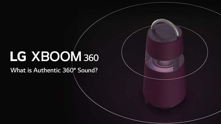 Una imagen que muestra cómo se propagan las ondas sonoras en XBOOM 360.