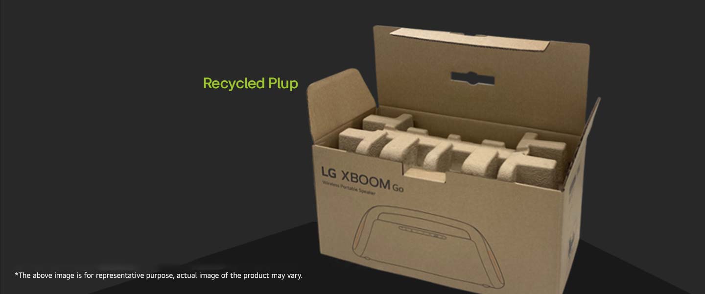 Caja de LG XBOOM Go.