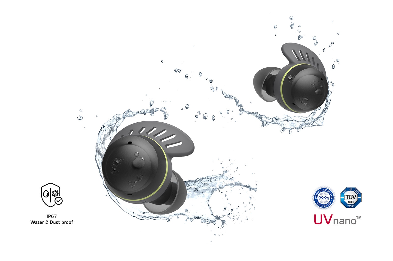 LG XBOOM Go bocina bluetooth XG9QBK + LG TONE Free fit audífonos inalámbricos deportivos TF7Q, XG9QBK.TF7QBI