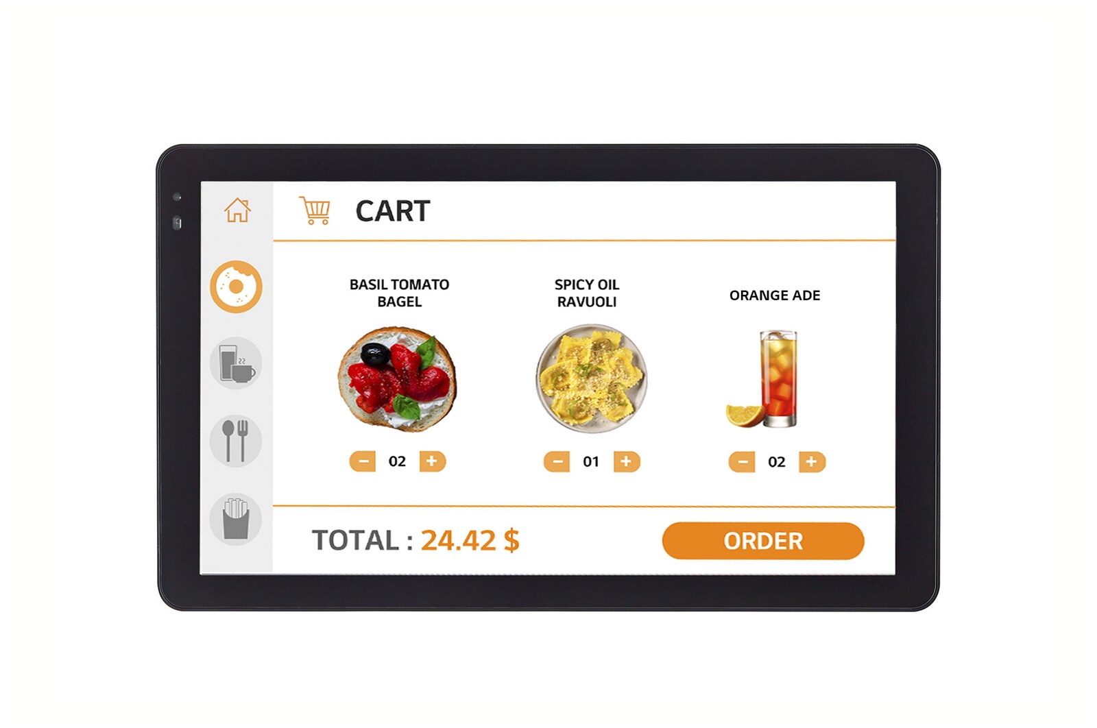 Vista frontal con imagen de relleno (Paisaje)