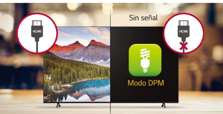 Solo se enciende cuando hay señal y se apaga cuando no hay ninguna señal en el modo DPM.