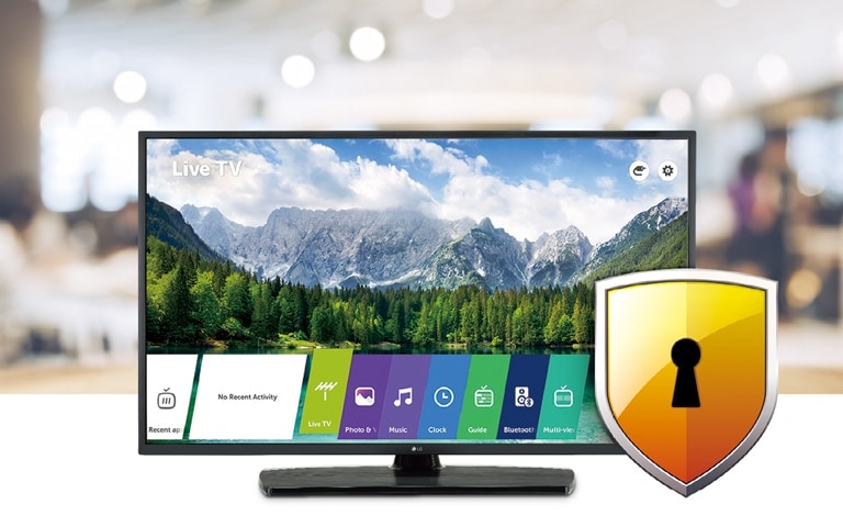 TVs with Lock Mode are installed in public places.