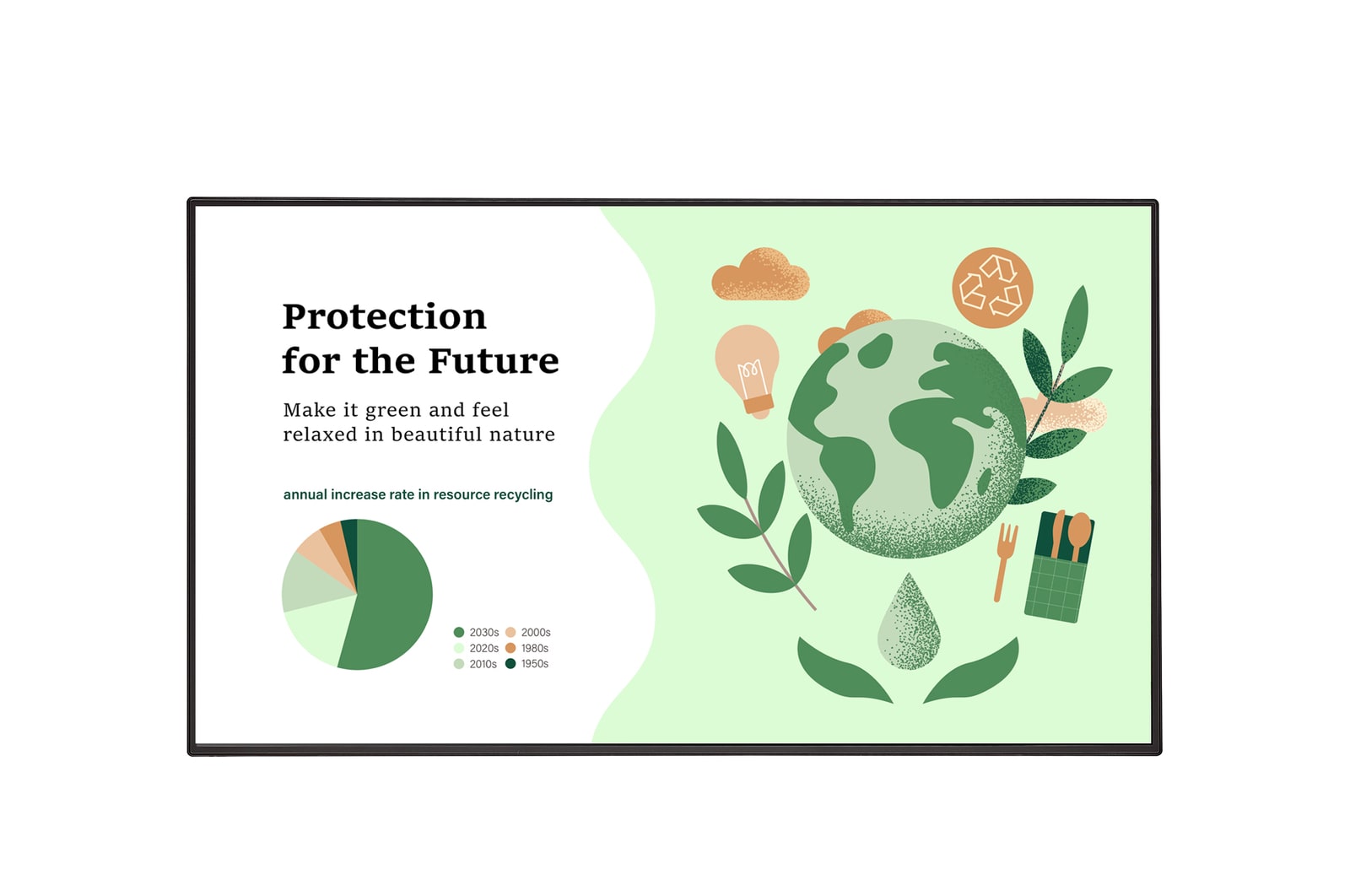 Vista frontal con imagen de relleno