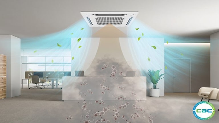 Los cassettes de purificación del aire de LG crean ambientes interiores más sanos1