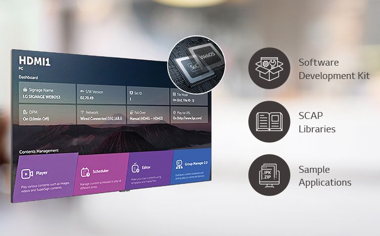 Kit de desarrollo de software, bibliotecas SCAP, aplicaciones de muestra