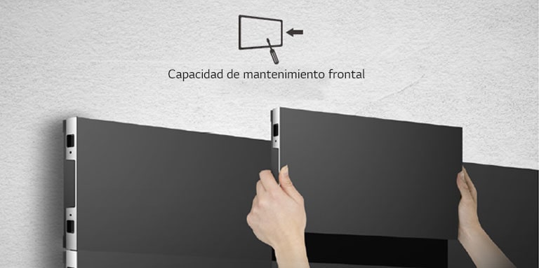 La serie LSBB hace gala de su cómoda instalación desde la parte frontal.