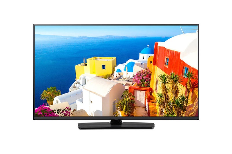 Vista frontal de Hotel TV 4K UHD de 43 pulgadas 43UK670H0UA