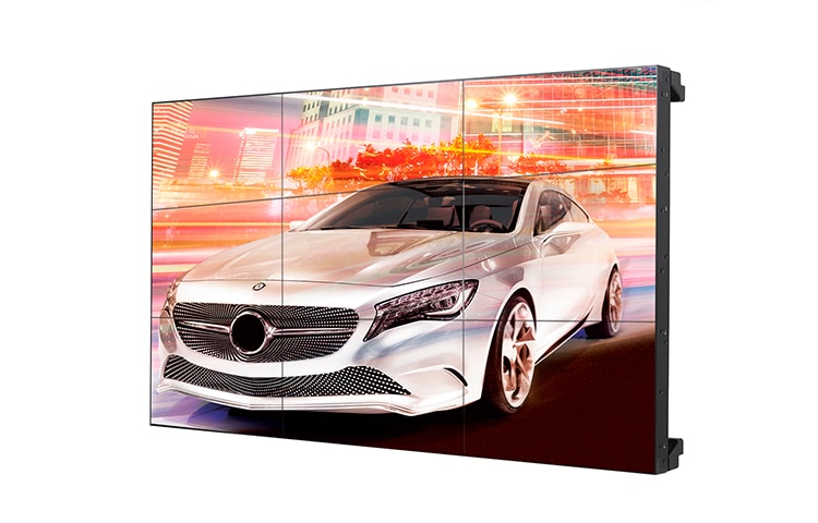 Vista frontal de LG Monitor LED Profesional Premium. 55&#34; HD Bisel Súperdelgado. Videowall 55LV35A