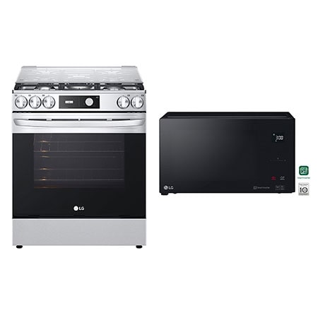 Estufa LG 5.8 pies cúbicos con Easy Clean™+Horno de Microondas NeoChef™ 1.5 pies³