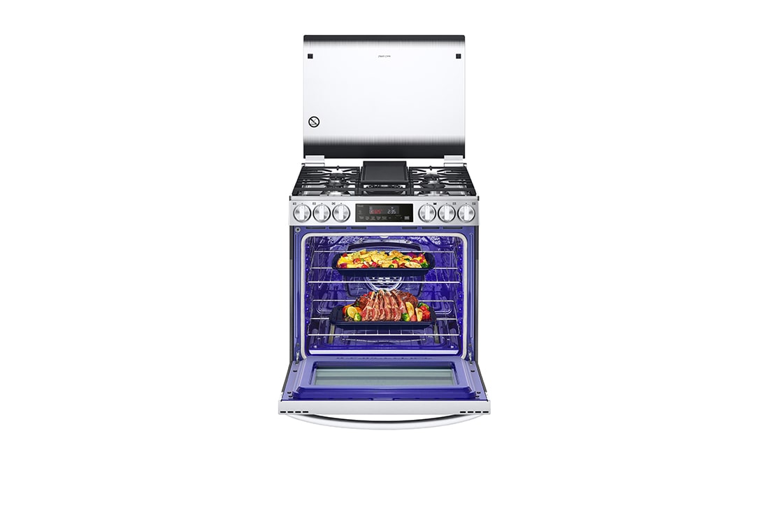 LG Estufa LG 5.8 pies cúbicos con Air Fryer, LRGL5845S