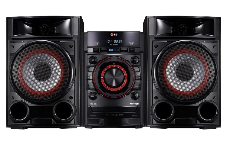 Vista frontal de Mini Componente CM4430
