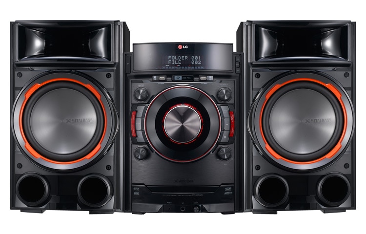 Vista frontal de Mini Componente CM8330