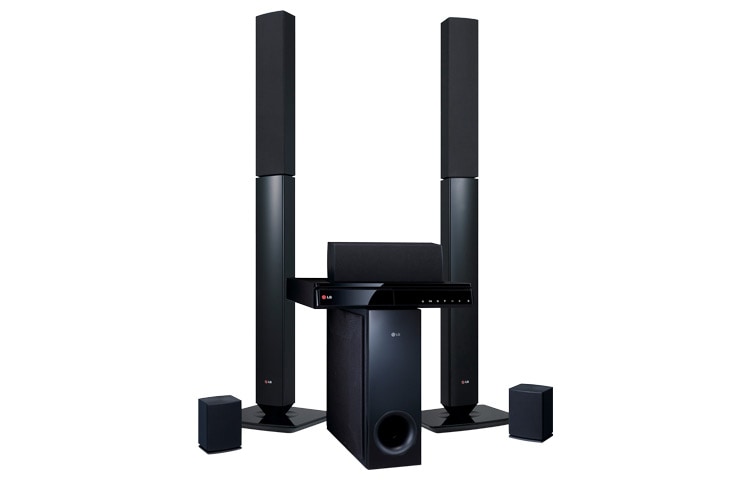 Vista frontal de Home Theater con Reproductor de Discos Blu-Ray y 3D BH6430P