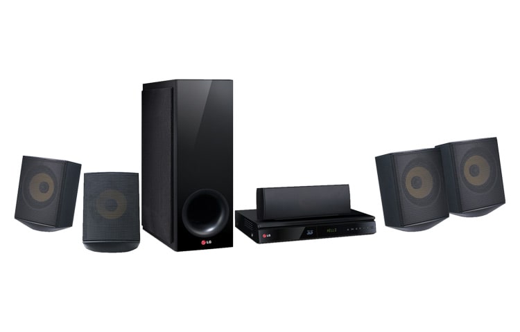 Vista frontal de Home Theater con Reproductor de Discos Blu-Ray y 3D BH6730S