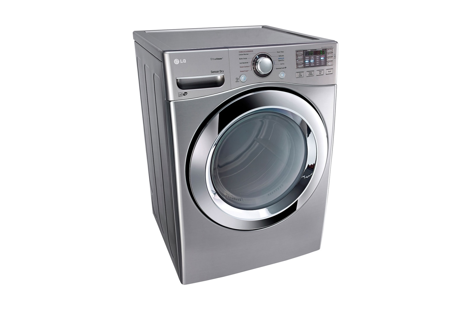 LG Secadora Carga Frontal con ciclos de vapor Steam™ con Smart Diagnosis™ 20 Kg color Plata, DF20VVS