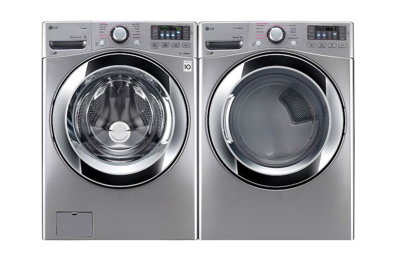 LG Secadora Carga Frontal con ciclos de vapor Steam™ con Smart Diagnosis™ 20 Kg color Plata, DF20VVS