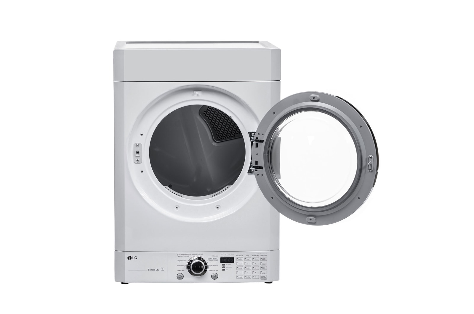 LG Secadora Carga Frontal Panel Intercambiable con ciclos de vapor Steam™ con Smart Diagnosis™ 20 Kg color Blanca, DF20WKSG