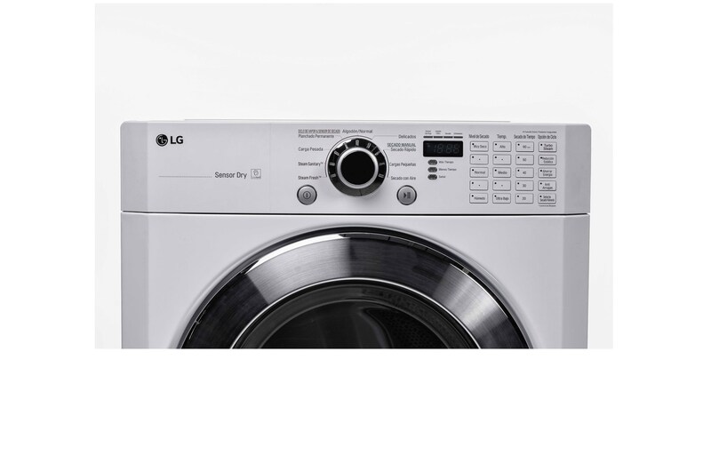 LG Secadora Carga Frontal Panel Intercambiable con ciclos de vapor Steam™ con Smart Diagnosis™ 20 Kg color Blanca, DF20WKSG
