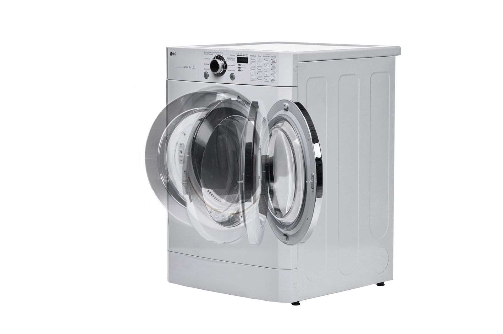 LG Secadora Carga Frontal Panel Intercambiable con ciclos de vapor Steam™ con Smart Diagnosis™ 20 Kg color Blanca, DF20WKSG