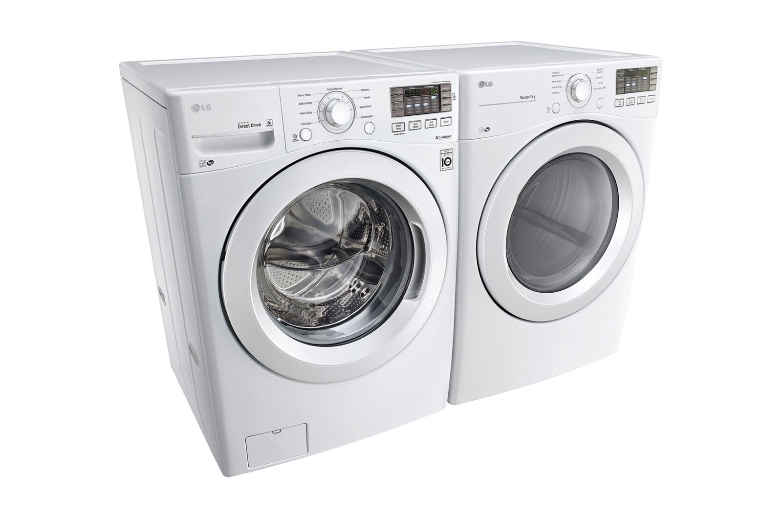 LG Secadora Carga Frontal con ciclos de vapor Steam™ con Smart Diagnosis™ 20 Kg color Blanca, DF20WV