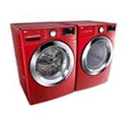 LG Secadora LG Smart Carga Frontal con Ciclos de Vapor y Sensor Dry 22Kg, Roja, DF22RV2S