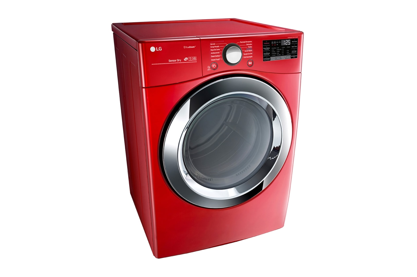 LG Secadora LG Smart Carga Frontal con Ciclos de Vapor y Sensor Dry 22Kg, Roja, DF22RV2S