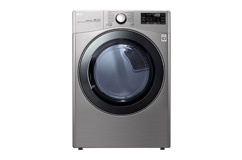 LG Secadora Smart Carga Frontal con Sensor Dry y Smart Diagnosis™ 22 Kg color Acero, DF22VV2SB