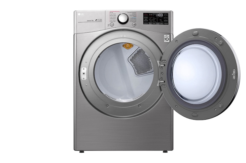 LG Secadora Smart Carga Frontal con Sensor Dry y Smart Diagnosis™ 22 Kg color Acero, DF22VV2SB