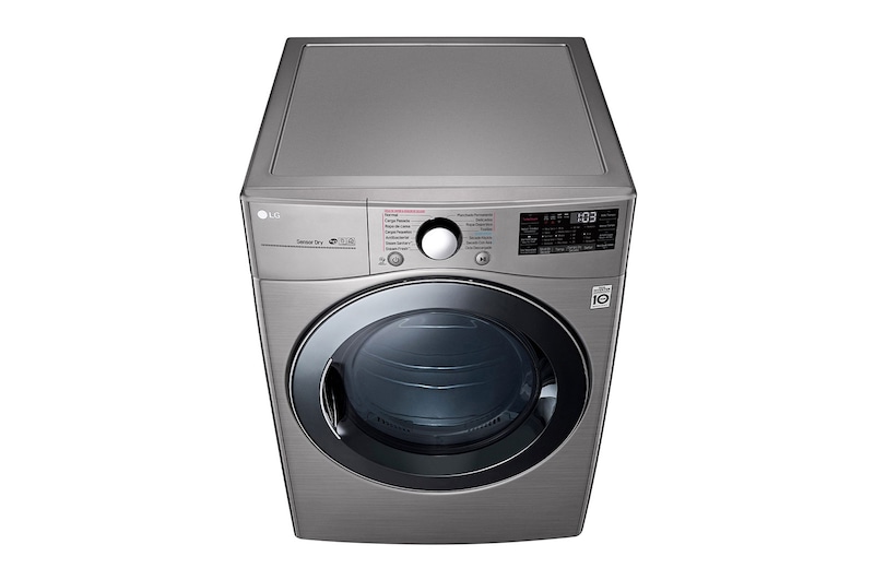 LG Secadora Smart Carga Frontal con Sensor Dry y Smart Diagnosis™ 22 Kg color Acero, DF22VV2SB