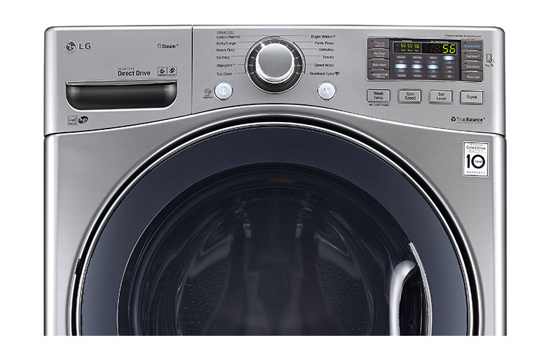 LG Secadora Carga Frontal con ciclos de vapor Steam™ con Smart Diagnosis™ 22 Kg color Plata, DF22VVS