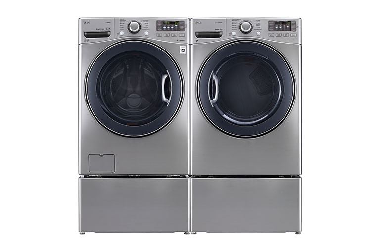 LG Secadora Carga Frontal con ciclos de vapor Steam™ con Smart Diagnosis™ 22 Kg color Plata, DF22VVS