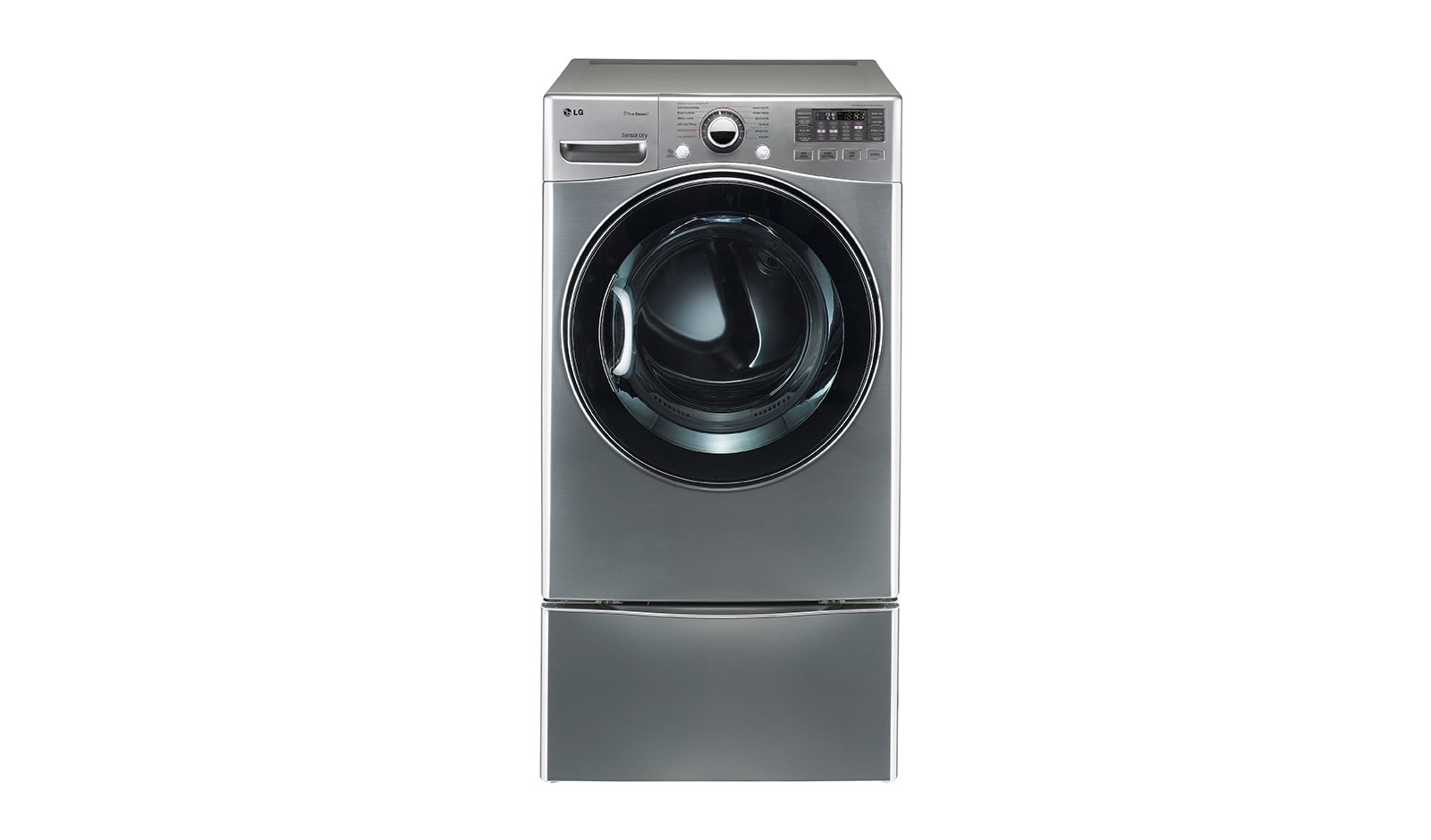 LG Secadora Carga Frontal con ciclos de vapor Steam™ con Smart Diagnosis™ 22 Kg color Plata, DF22VVS