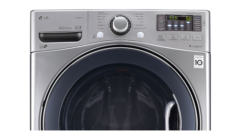 LG Secadora Carga Frontal con ciclos de vapor Steam™ con Smart Diagnosis™ 22 Kg color Plata, DF22VVS