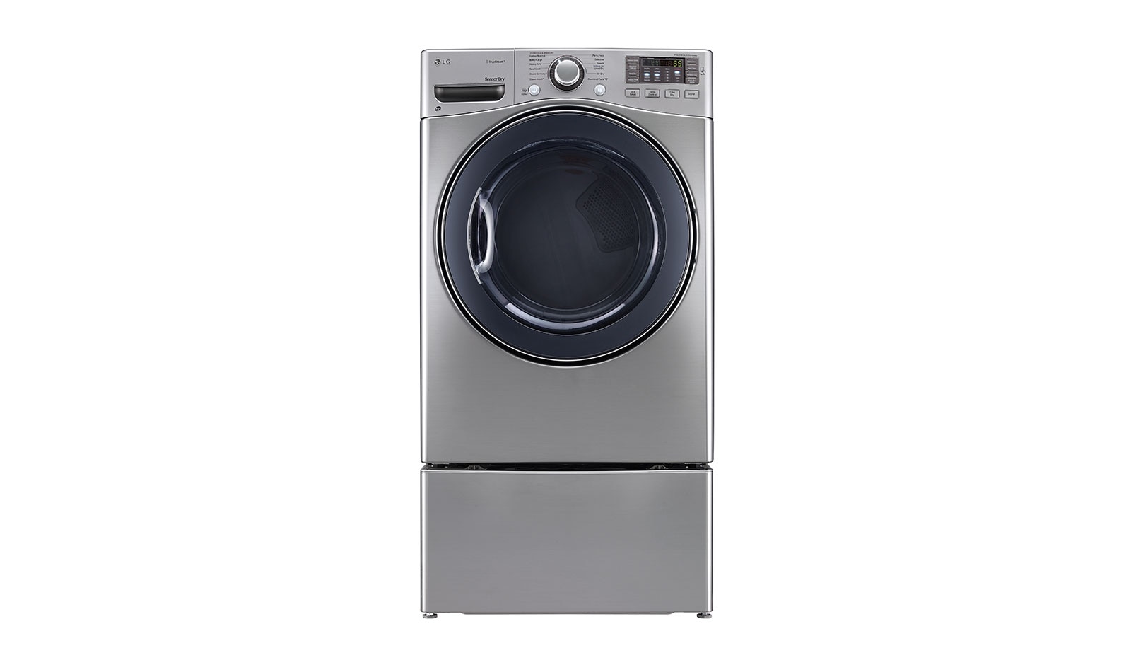 LG Secadora Carga Frontal con ciclos de vapor Steam™ con Smart Diagnosis™ 22 Kg color Plata, DF22VVS