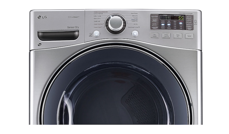 LG Secadora Carga Frontal con ciclos de vapor Steam™ con Smart Diagnosis™ 22 Kg color Plata, DF22VVS