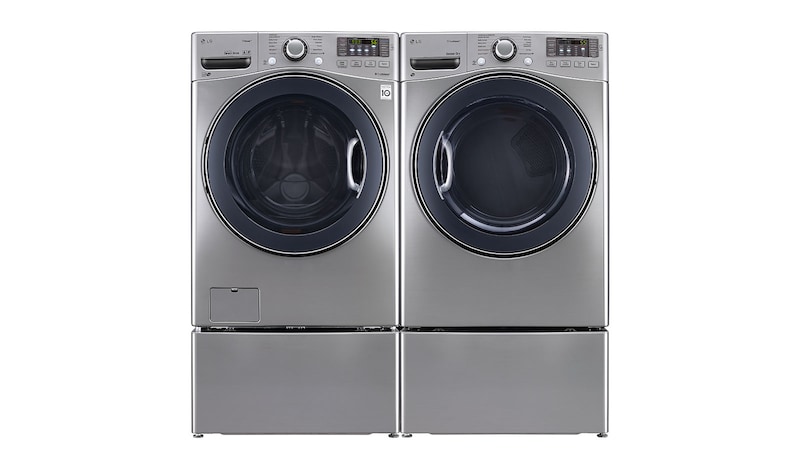 LG Secadora Carga Frontal con ciclos de vapor Steam™ con Smart Diagnosis™ 22 Kg color Plata, DF22VVS