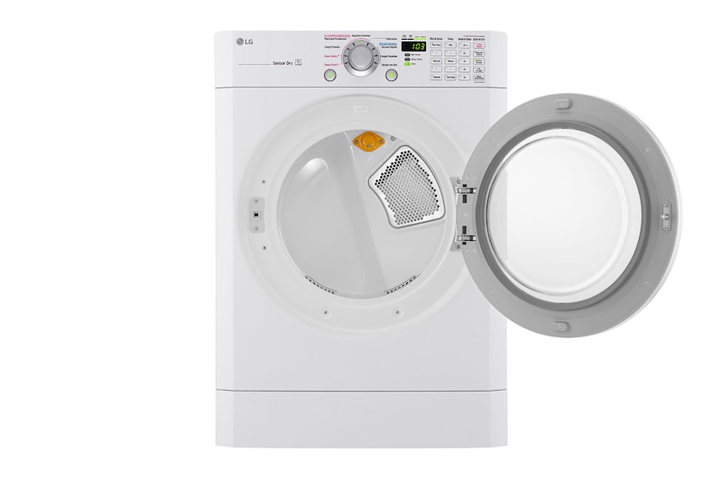 LG Secadora Carga Frontal Panel Intercambiable con ciclos de vapor Steam™, Sensor Dry con Steam Fresh™ 22 Kg color Blanca, DF22WKSG