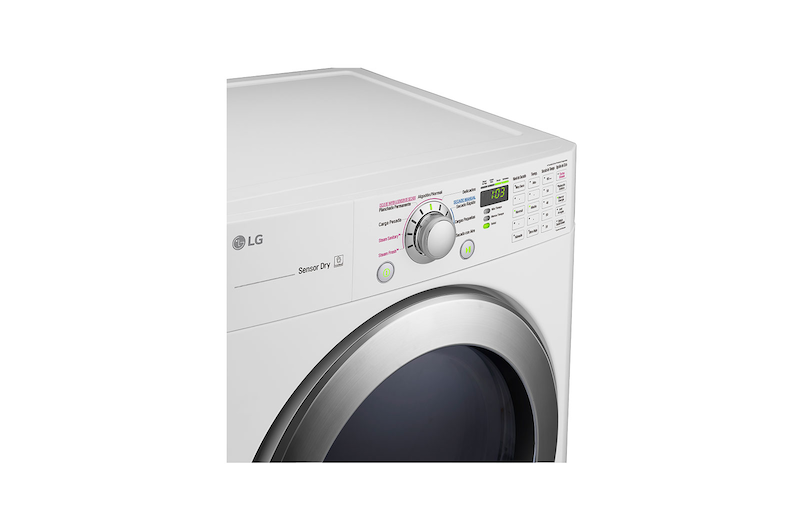LG Secadora Carga Frontal Panel Intercambiable con ciclos de vapor Steam™, Sensor Dry con Steam Fresh™ 22 Kg color Blanca, DF22WKSG