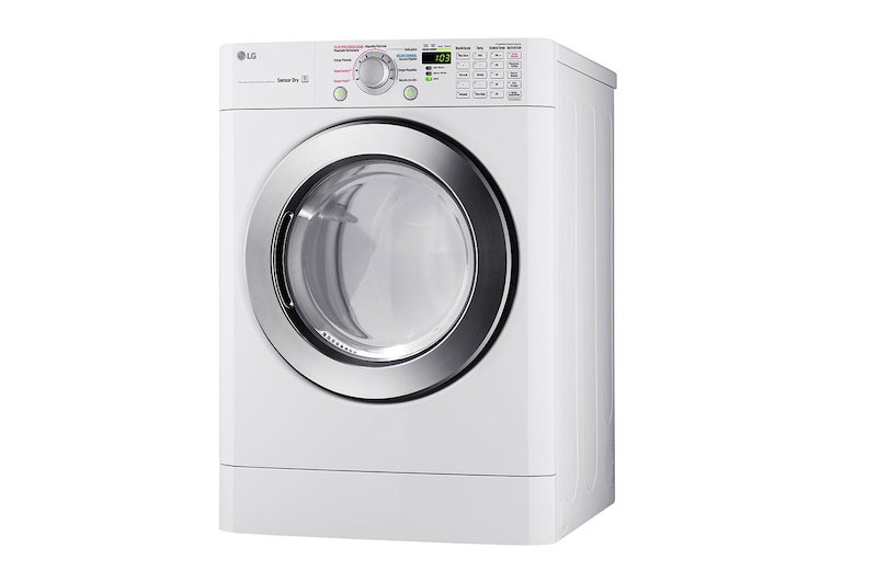 LG Secadora Carga Frontal Panel Intercambiable con ciclos de vapor Steam™, Sensor Dry con Steam Fresh™ 22 Kg color Blanca, DF22WKSG