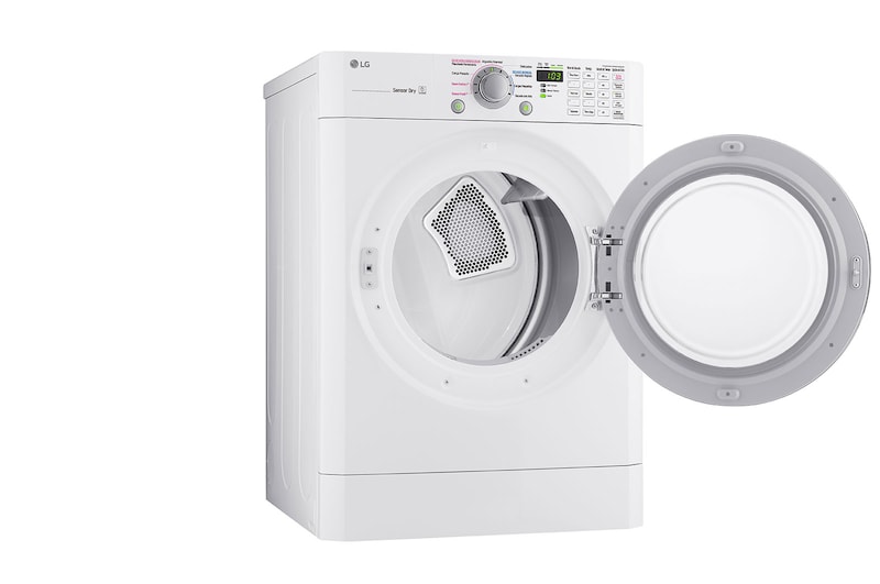 LG Secadora Carga Frontal Panel Intercambiable con ciclos de vapor Steam™, Sensor Dry con Steam Fresh™ 22 Kg color Blanca, DF22WKSG