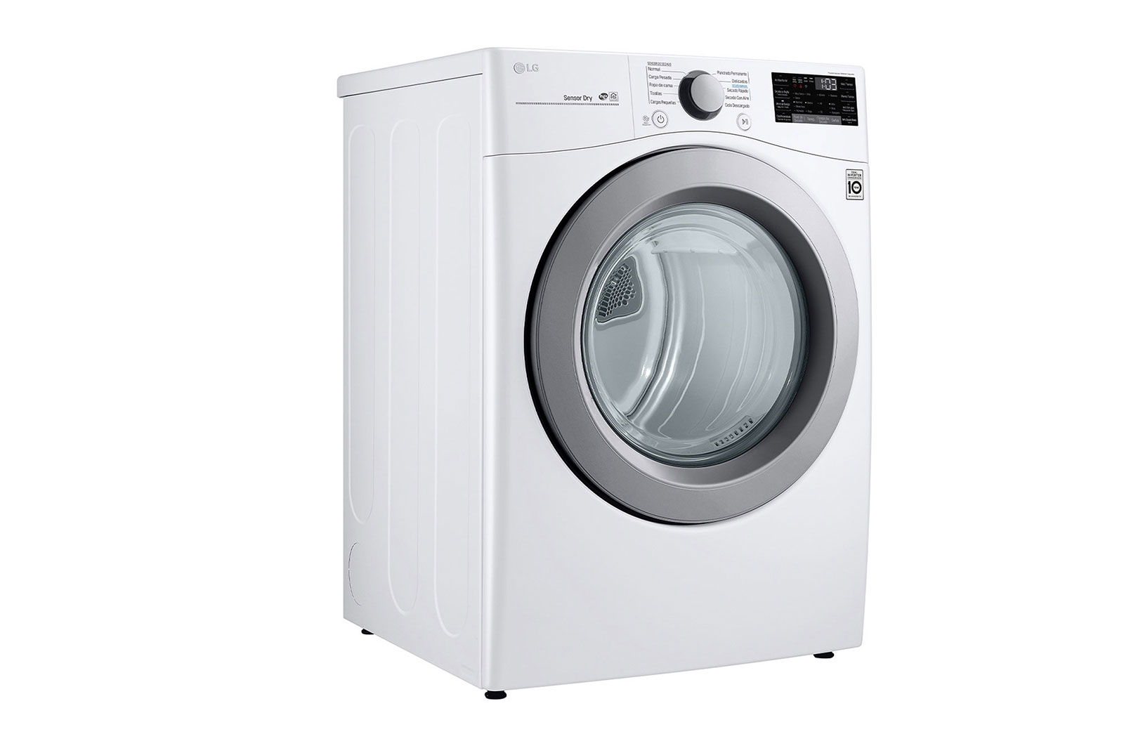 LG Secadora Smart Carga Frontal con Sensor Dry y Smart Diagnosis™ 22 Kg color Blanca, DF22WV2